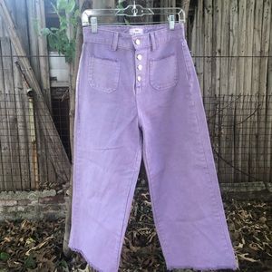 Urban Outfitters Lilac lavender Sailor Tach Jeans Sz Medium